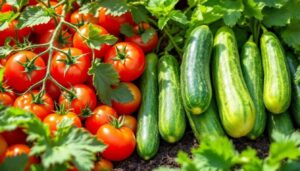 Tomaten und Gurken: Warum man sie im Beet niemals nebeneinander pflanzen sollte