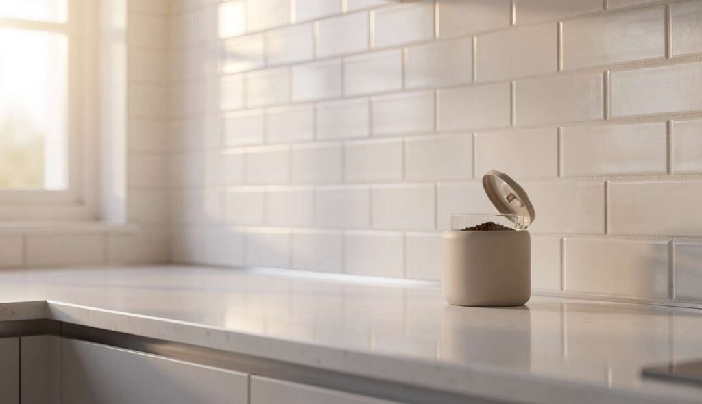 Seit ich Kaffeesatz auf die Fugen reibe, spare ich mir jeden Schimmelreiniger